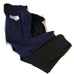 Two pairs maternity dress pants - large